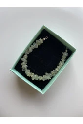 Prenhit Doğal Taş Kırıktaş Bileklik - 2