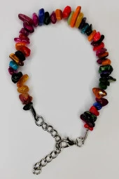 Kırık Taş Bileklik Renkli Sedef - 1