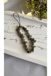 Labradorit Doğal Taş Telefon Charm - 1