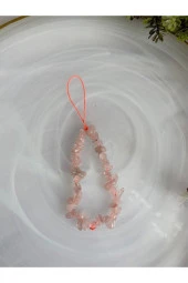 Pembe Kuvars Doğal Taş Charm - 1
