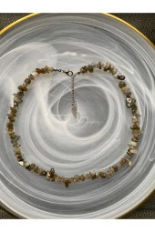 Labradorit Doğal Taş Kolye - 1