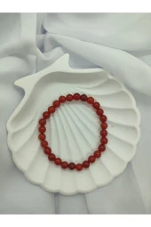 Kırmızı Akik Doğal Taş Bileklik - 1