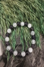 Sertifikalı Ametist - Necef Doğaltaş Bileklik - 1