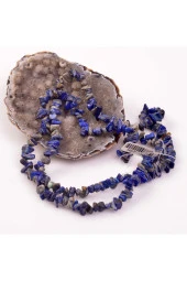 Lapis Lazuli Şekilsiz Kırık Taş Dizi - 1