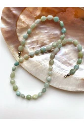 Amazonit Doğal Taş Kolye - 1