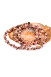 Rodonit Taşı Şekilsiz Kırık Taş Dizi - 1