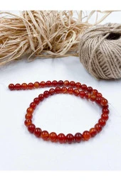 Akik Küre Kesim 8 Mm Doğal Taş Dizi - 1