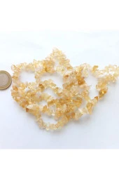 Sitrin Taşı Kırık Taş Doğal Taş Dizi Boncuk ( 80 Cm) - 1