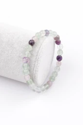 Florit Doğal Taş Bileklik 6 Mm thumbnail 1