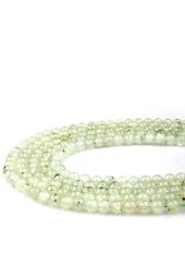 Prehnite ( A Kalite ) Doğal Taş Dizi 8 Mm Küre Kesim - 1