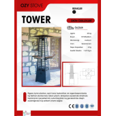 OZYSTOVE Tower Pelet Sobası - 5