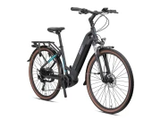 28J LOOP COMMUTER 9V HD ELEKRİKLİ BİSİKLET - SİYAH TURKUAZ - 45 Kadro thumbnail 3