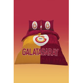 Taç Galatasaray Parçalı Logo Pamuk Nevresim Takımı - 1