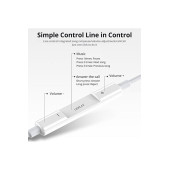 Samsung Galaxy M40 Uyumlu Type-C Girişli Mikrofonlu Kulaklık - 4