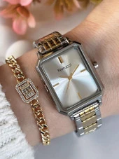 FC.136001.M04 Ferrucci Kadın Kol Saati Çelik Kordon 3 Atm Kararma Renk Atma Yapmaz+Bileklik thumbnail 1