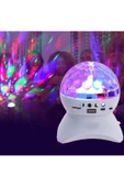 POLYGOLD Disko Işıklı Bluetooth Hoparlör Usb Sd Kart Fm Radyo Pg-389 Beyaz - 1