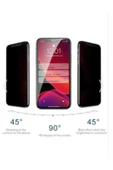 Lims Apple Iphone 11 Pro (5.8'') Kavisli Gizlilik Filtreli Hayalet Ekran Koruyucu - 2