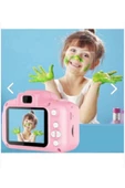 OnDİTech Mini Çocuk Kamerası 1080p Hd Video Çekim Kalitesi Cmr9 Dijital Fotoğraf Makinesi Pembe - 4