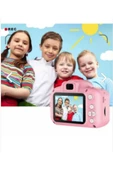 OnDİTech Mini Çocuk Kamerası 1080p Hd Video Çekim Kalitesi Cmr9 Dijital Fotoğraf Makinesi Pembe - 3