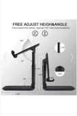SHOPLİNE Masa Üstü Telefon / Tablet Standı Kademeli Yükseklik Ayarlı Telefon Tutucu Stand - Siyah - 4