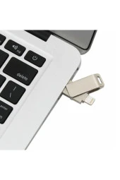 Metal 3.0 64 Gb Iphone Lightning Usb Ipad I-flash Otg Flaş Bellek Galio Otg Drive - 4