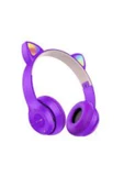 SHOPLİNE Kablosuz Bluetooth Kulaküstü Rgb Kedi Desenli Kulaklık P47m - 1