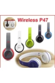SHOPLİNE P47 Bluetooth Wireless Katlanabilir Kablosuz Kulaklık - 1