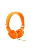 Kralphone Color Ep05 Kafa Bantlı Renkli Mikrofonlu Kulaklık Turuncu thumbnail 1