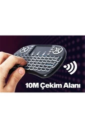 Akıllı Tahta Kablosuz Şarjlı Mini Klavye Dokunmatik Mouse - 3