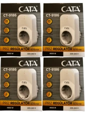 Cata CT-9186 Akım ve Çocuk Korumalı Tekli Kablosuz Priz (4 Adet) - 1