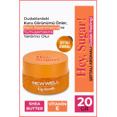 New Well Hey Sugar! Şeftali Aromalı Dudak Peelingi 20gr - 1