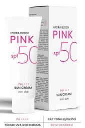 PROCSIN Hydra Block Pink (renkli) Spf50+ Aydınlatıcı + Alpha Arbutin Leke Karşıtı Güneş Kremi Pa++++ - 2