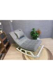 Miskin Lake Sofa Gri Sallanan Sandalye Dinlenme Emzirme Baba Tv Okuma Uzanma Koltuğu Berjer - 1