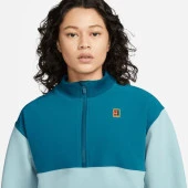 Nike Court Dri-FIT Heritage Yarım Fermuarlı Kadın Sweatshirt DX1125-442 - 4