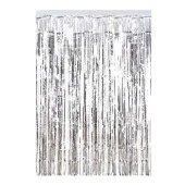 Arka Fon Perde Metalize Gümüş Renk - 1