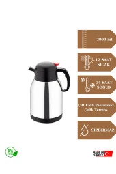 Star 2 Litre Çift Kat Paslanmaz Çelik Termos ( Piknik Kamp Outdoor Ofis Otel Kafe Okul ) - 2