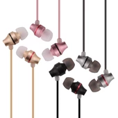 LinkTech H20 Mikrofonlu Metal Kulak İçi Kablolu Kulaklık 3.5mm - 1