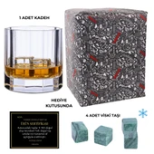 Perlotus 310 cc Churchill Nude Kristal Viski Bardağı Viski Taşı Hediyeli - 4