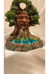 Geri Akış Tütsülük Ters Akış Konik Çubuk Tütsü Seramik Feng Sui Budha Yaşam Ağacı thumbnail 2