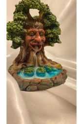 Geri Akış Tütsülük Ters Akış Konik Çubuk Tütsü Seramik Feng Sui Budha Yaşam Ağacı thumbnail 4