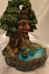 Geri Akış Tütsülük Ters Akış Konik Çubuk Tütsü Seramik Feng Sui Budha Yaşam Ağacı thumbnail 5