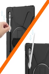 Galaxy Tab S8 Ultra Uyumlu Fuchsia Defender Silikon Tablet Kılıfı thumbnail 2