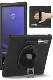 Galaxy Tab S8 Ultra Uyumlu Fuchsia Defender Silikon Tablet Kılıfı thumbnail 7