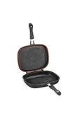 Bayev Hediyeli Kare Double Grıll Pan 34 Cm 2 Adet Large Saklama Kabı Seti - 3