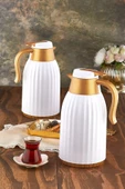 CALDO CLASS 1.5 LT CAM OLUKLU TERMOS GOLD-BEYAZ - 1