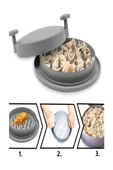 Gri Pratik Tavuk Ve Pişmiş Sebze Marul Parçalama Didikleme Aleti Patlıcan Parçalayıcı - 1