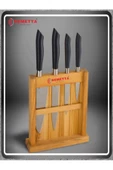 Freccia 5 Parça Ahşap Stand'lı Bıçak Seti thumbnail 1