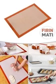Fırınlanabilir Kendinden Yağlı Silikon Pişirme Matı-hamur Açma Matı 30x40 - 1