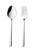 24 Parça 12 Kişilik Düz Model Çatal Kaşık Seti thumbnail 3