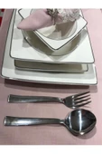 24 Parça 12 Kişilik Düz Model Çatal Kaşık Seti thumbnail 2